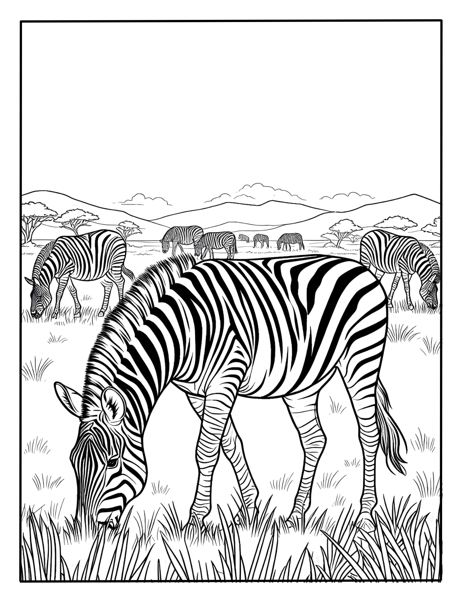 Realistic animals coloring pages