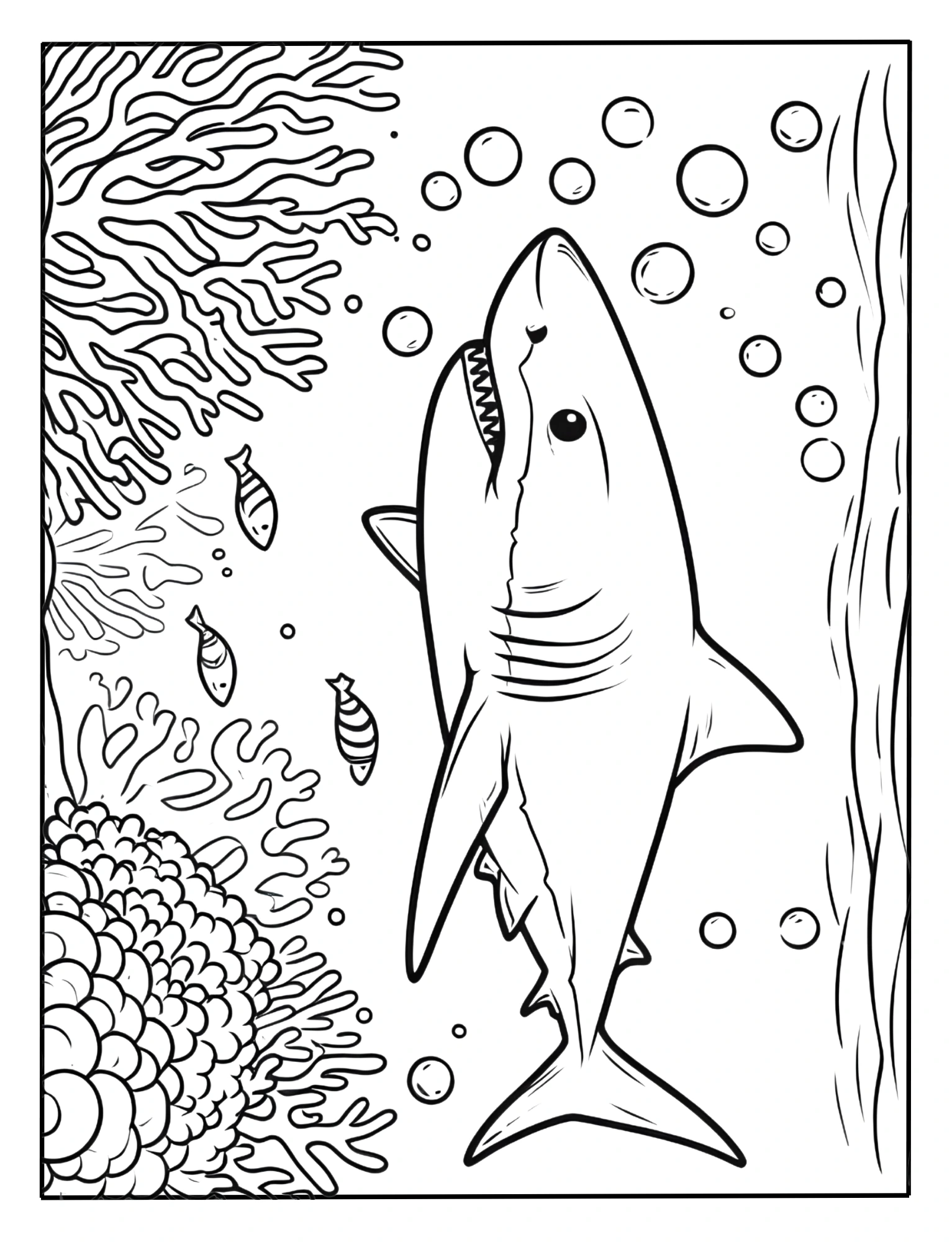 Sea creatures coloring pages